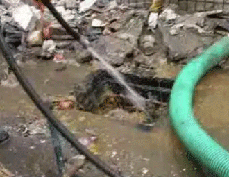 湛河通下水道的小妙招